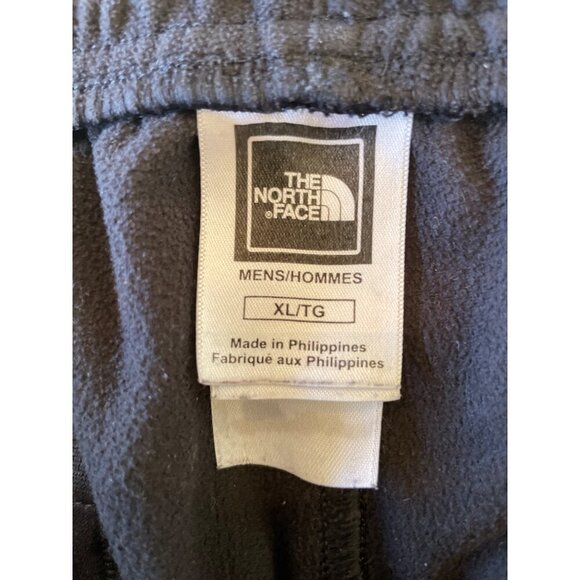 The North Face Mens XL Fleece Lounge Pants Brown Elastic Waistband Embroidered L - Picture 3 of 6